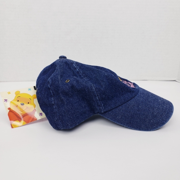 Disney Winnie the Pooh Varsity Denim Strap Back Baseball Cap - Picture 3 of 7